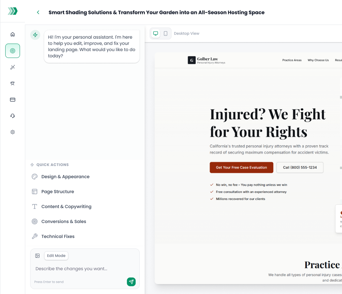Edit Freely in Chat or Quick Actions